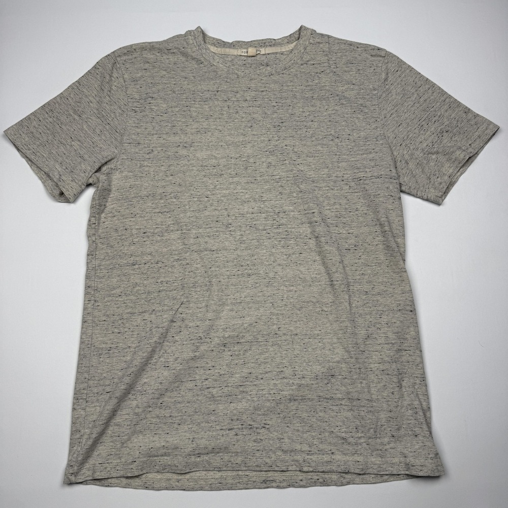 Forty Five Shirt Mens Large Gray Speckled Crewneck Made USA T Shirt Tee